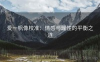 爱一帆像校准：情感与理性的平衡之道